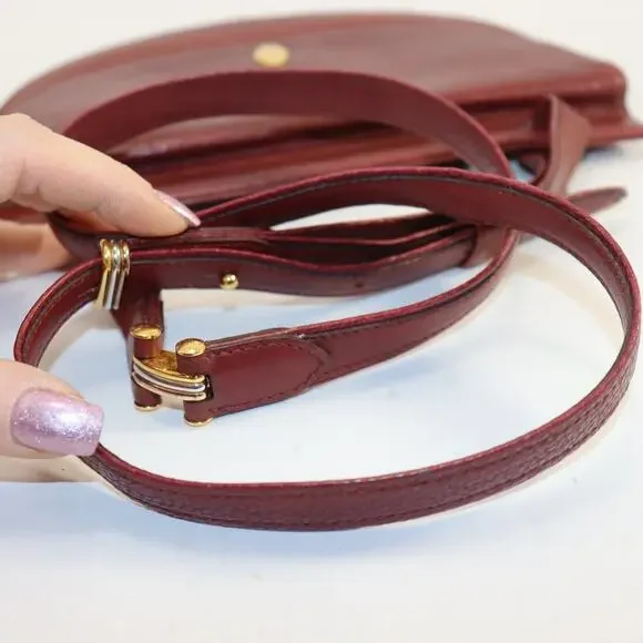 Cartier, Must dr Cartier, Burgundy Crossbody Bag w/Authenticity Cert -Vintage - Picture 4 of 13